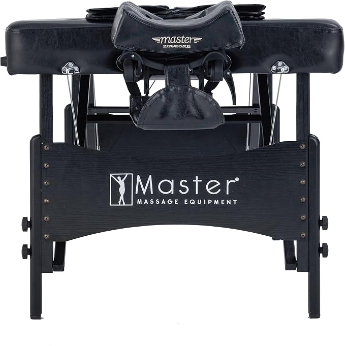 Monaco 30” Master Massage Portable Massage Table Airwave Full Body Stretching with Airbags 3D Lumbar Traction for Professional & Home Use Chiropractic Bed-Black