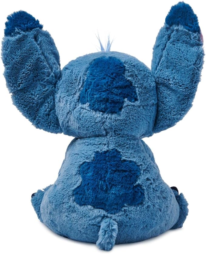 DISNEY STORE Official Stitch Medium Soft Toy for Kids, Cuddly Character with Fuzzy Texture and Embroidered Details, Flexible Floppy Ears, Disney Plushy Suitable for All Ages.