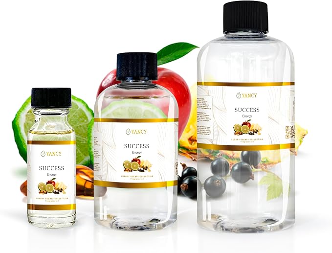 YANCY Success Luxury Collection Fragrance Oil (4 oz), Bold Motivating Aroma, Ideal for Diffusers, Oil Burners & Aroma Lamps, Empowering Fragrance for Daily Drive