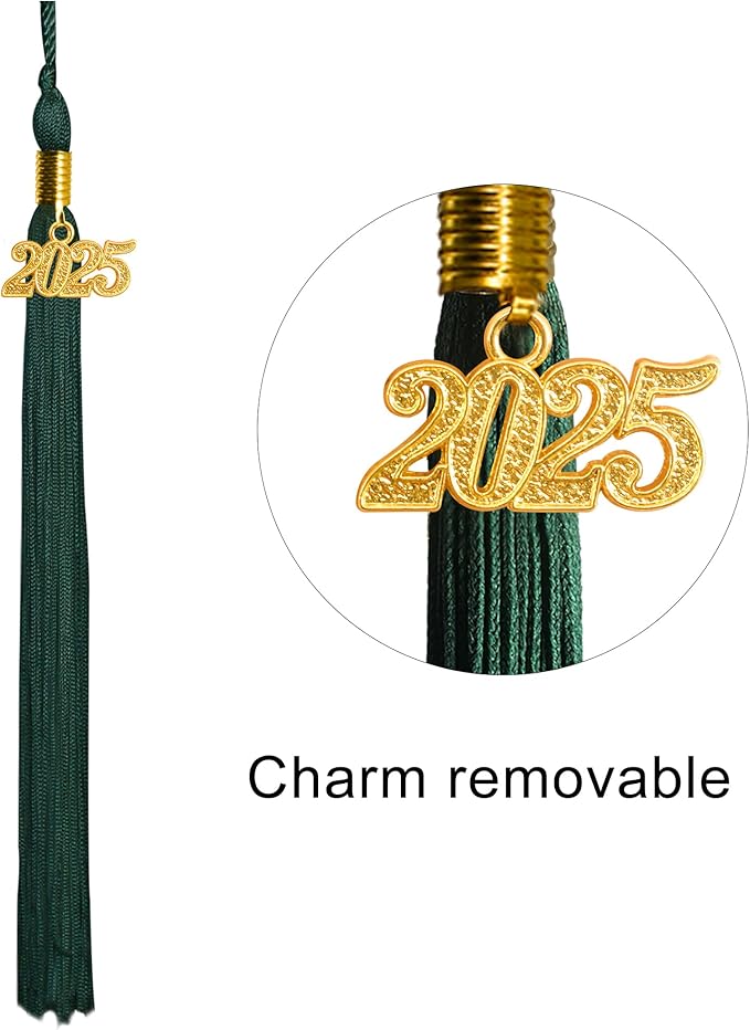 GraduationMall Matte Graduation Gown Cap Tassel Set 2025 for High School and Bachelor