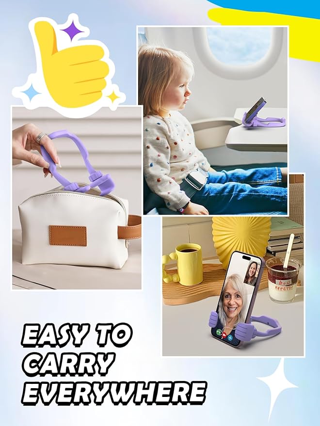 Valentines Day Gifts for Teens Girls Her Adults: Funny Gifts for Women Men Boys Thumb Up Cell Phone Stand Holder Novelty Gadget for Mother Mom Wife Kid Dad Girlfriend Birthday Trendy Stuff Ideas
