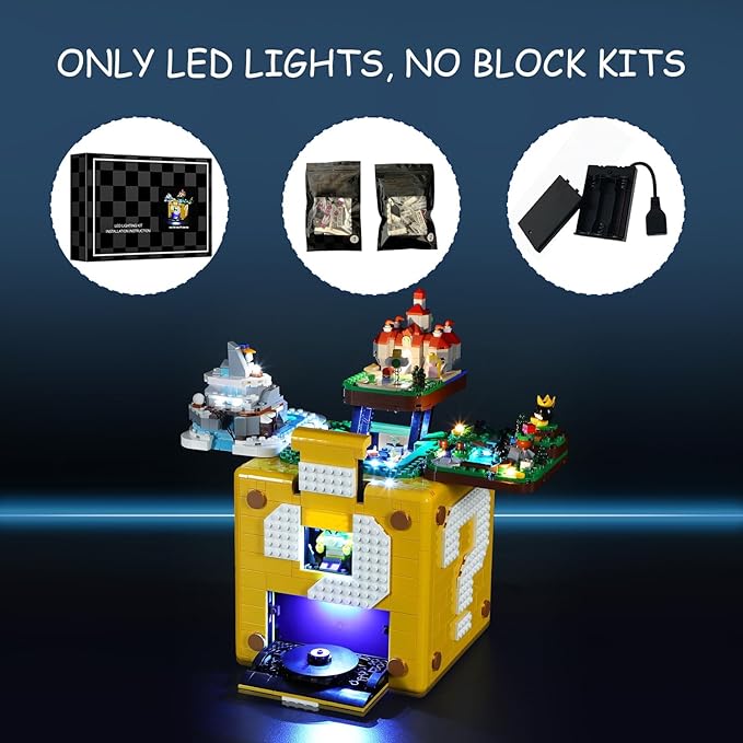 Light Kit for Lego 71395 Question Mark Building Set, Compatible with Lego 71395 Building Blocks Model(Not Include Blocks Set)