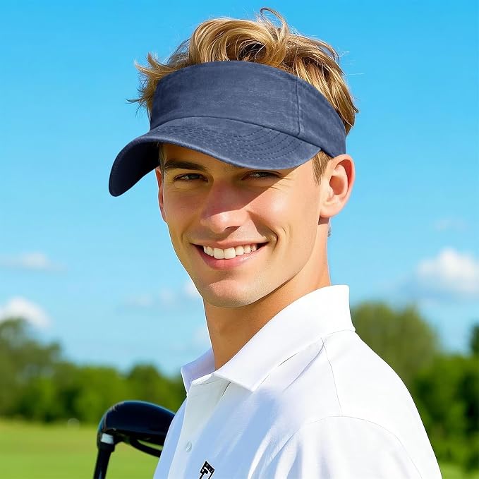 Marrywindix 1 Piece of Sport Wear Athletic Visor Sun Sports Visor Hat Visor Adjustable Cap for Women and Men