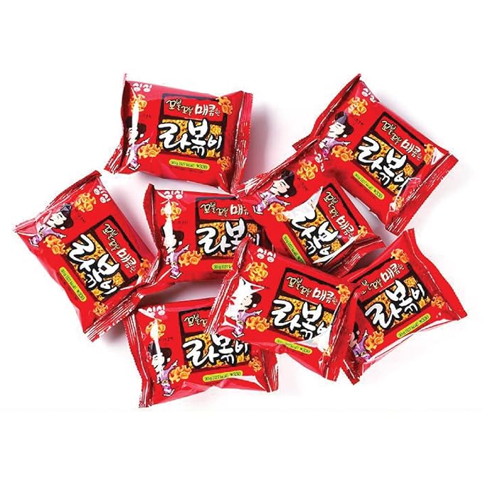 Rabokki Spicy Tteokbokki Flavor Korean Ramen Snack 30g x 3 bags, Stir-fried Rice Cake with Noodle Ramyeon Snack Topokki Flavor 라볶이