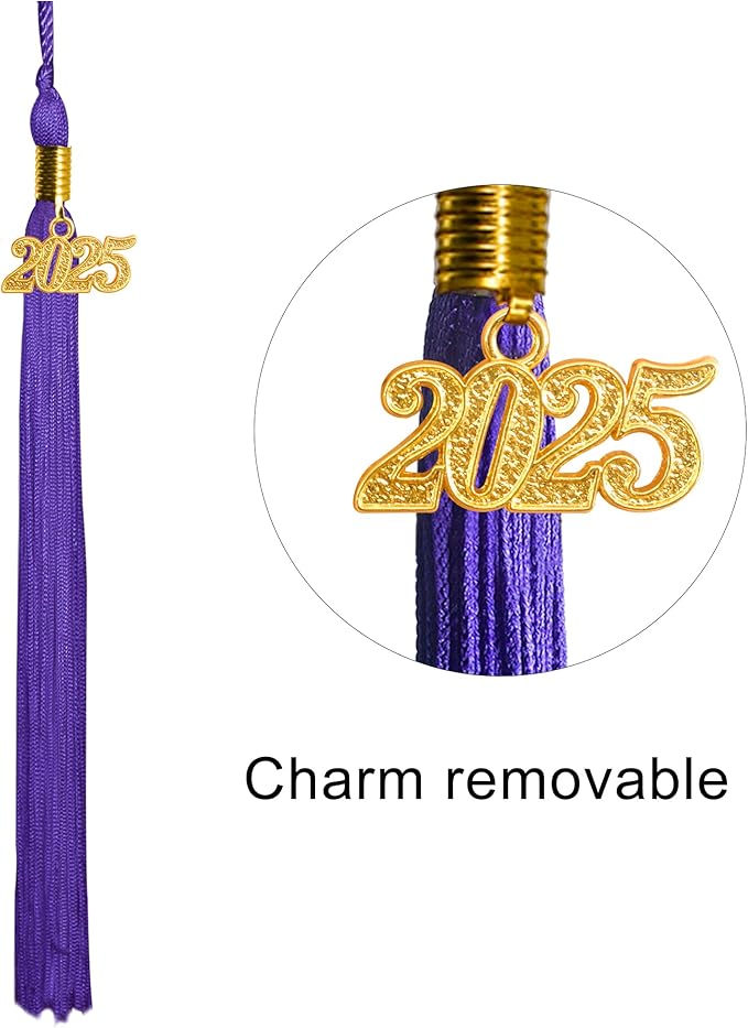GraduationMall Matte Graduation Gown Cap Tassel Set 2025 for High School and Bachelor