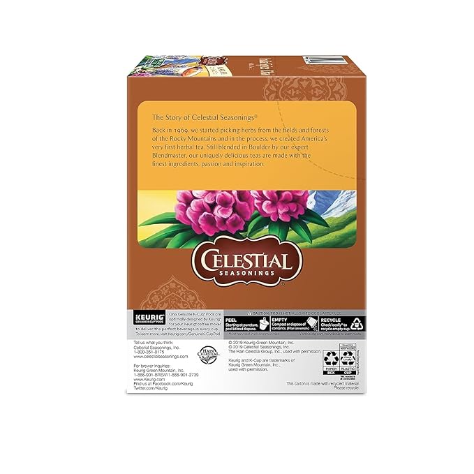 Celestial Seasonings India Spice Chai, K-Cup Portion Pack for Keurig K-Cup Brewers, 24-Count