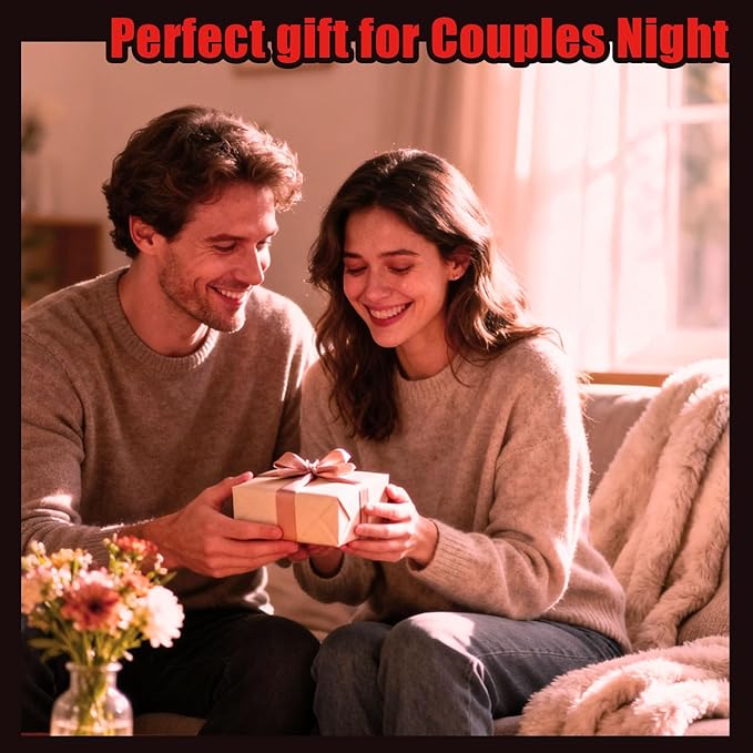 Couples Game for Date Night to Spice Things Up, Actually Fun Couple Drinking for Valentines Birthdays Couples Gift - Spicy Lovers