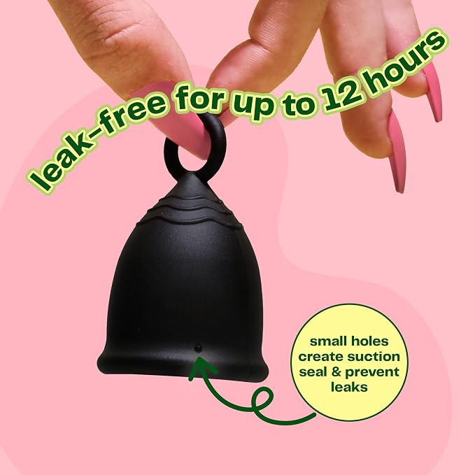 Viv For Your V Premium Soft Menstrual Cups Kit, Flexible Small Period Cup, Pull Tab Ring for Easy Removal, Cleansing Gel Wash, Travel Pouch, Comfortable 12 Hour Wear, Reusable, Medical Grade Silicone