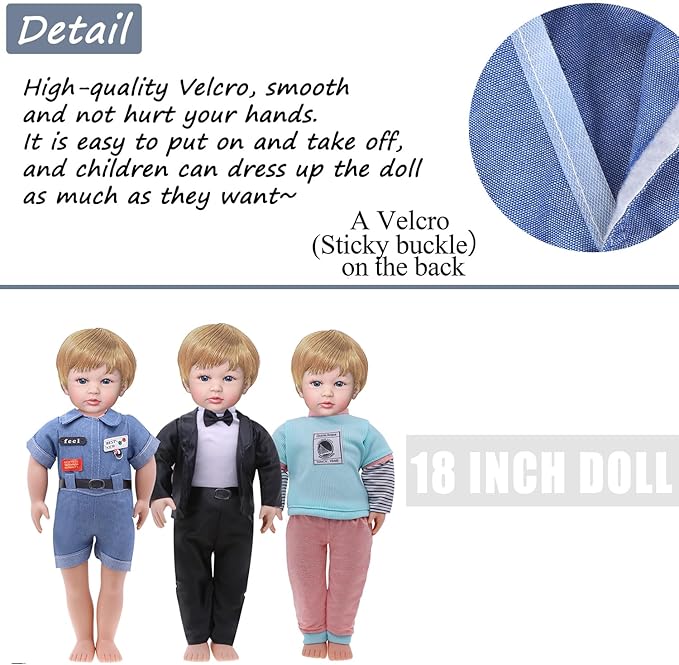 YAYYAY Stuffed Animal Bear Clothing - Set of Tuxedo Outfit Bear Clothes Suitable for 12 13 14 Inch Dolls, Bears on Weddings, Bear Accessories for Your Own Stuffed Animals