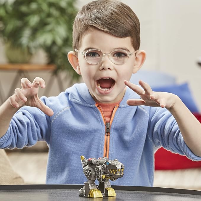 Transformers Classic Heroes Team Grimlock Converting Toy, 4.5-Inch Action Figure, Preschool Toys, Ages 3+ (Amazon Exclusive)