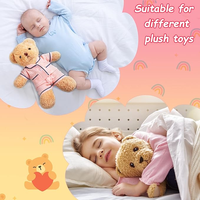 Hungdao Bear Clothes Pajamas Make Your Own Animals Outfits Fits Most 14 Inches Bear Accessories(Pink)