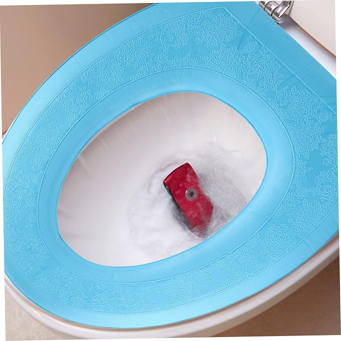 Luxshiny Breathable Eva Toilet Seat Cover Comfortable Cushion for Home Travel and Public Restrooms Easy to Clean Portable and Reusable Toilet Pad