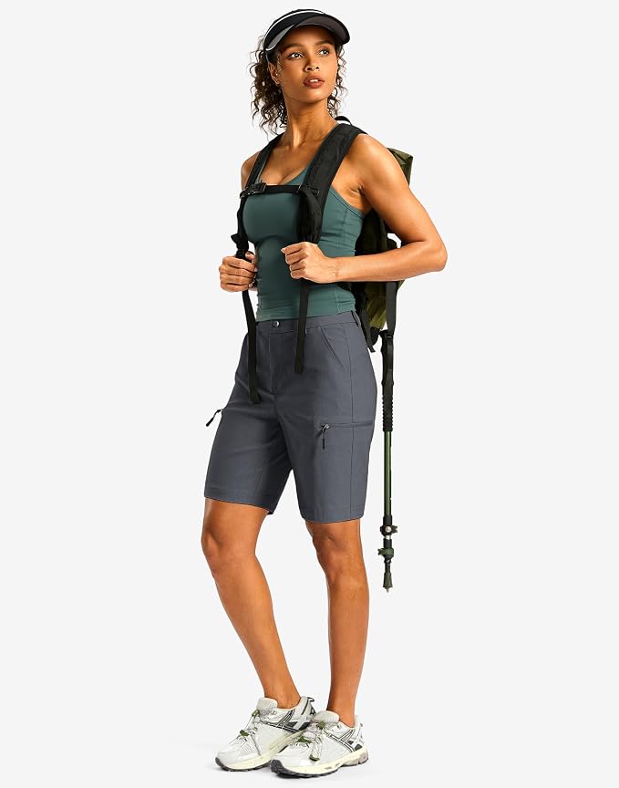G Gradual Women's 7"/9" Hiking Cargo Shorts Quick Dry Lightweight Golf Outdoor Work Summer Travel Shorts with Pockets