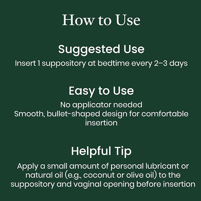 NewLife Naturals HAPure Hyaluronic Acid Suppositories for Women with Vitamin E – Vaginal Moisturizer & Dryness Support –Hormone-Free Formula – 12 Vaginal Suppositories, 30 Day Supply USA