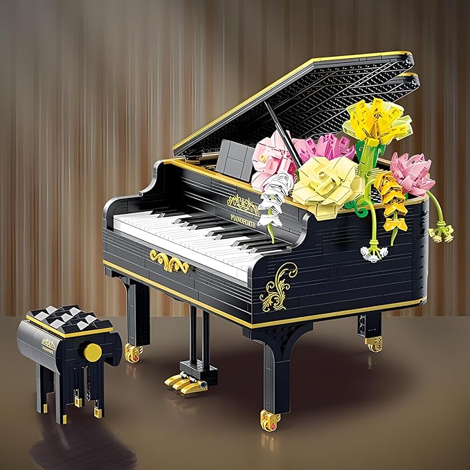 1306pcs Mini Ideas Piano Model Building Block Set, Music Lovers Collection Set, The Best Gift for Boys and Girls
