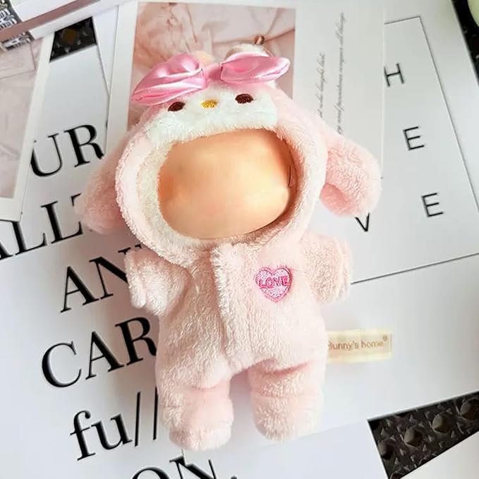 Designer Clothes for Dolls Accessories15cm /17cm Doll Clothing Set Replacement Pink Outfit 5Pcs Set (Premium Design-Pink 2)