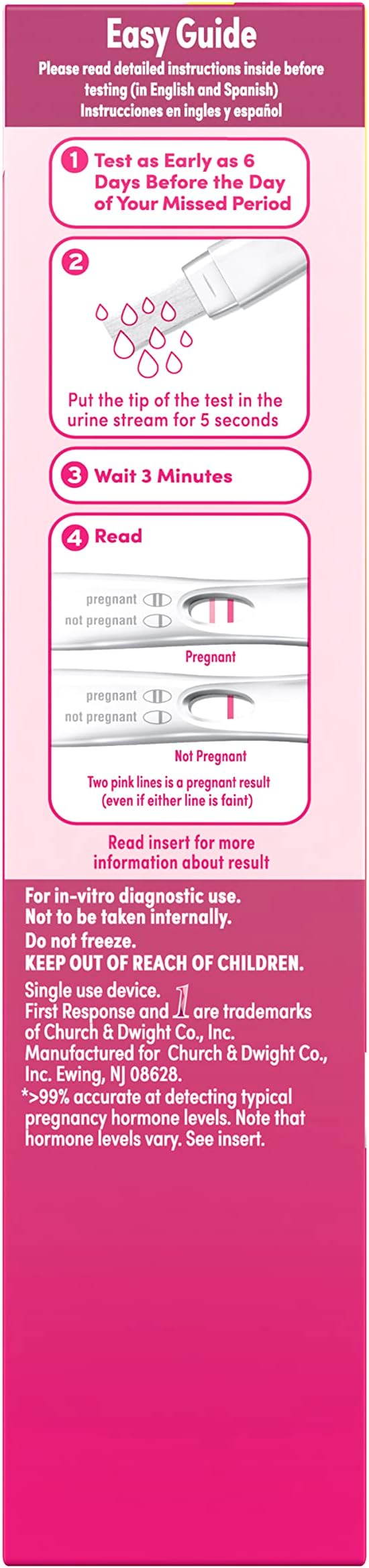 First Response First Response Early Result Pregnancy Test, 3 Count(Pack of, 3 CT