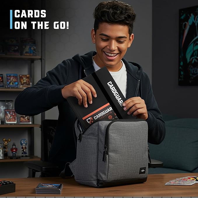 CardGuard Trading Card Binder Pro-Folio – 9 Pocket Binder - Side-Loading Album, Durable & Acid-Free Storage for Pokémon, YuGiOh, MTG, TCG, Game & Sports Cards, Black