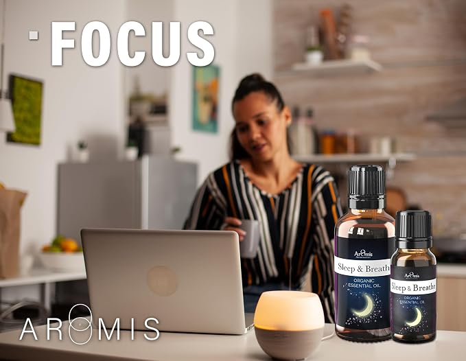 ArOmis Sleep & Breathe Essential Oil Blend - 100% Pure - 10ml (.34 fl Oz), Blend Perfect for Aromatherapy Diffuser