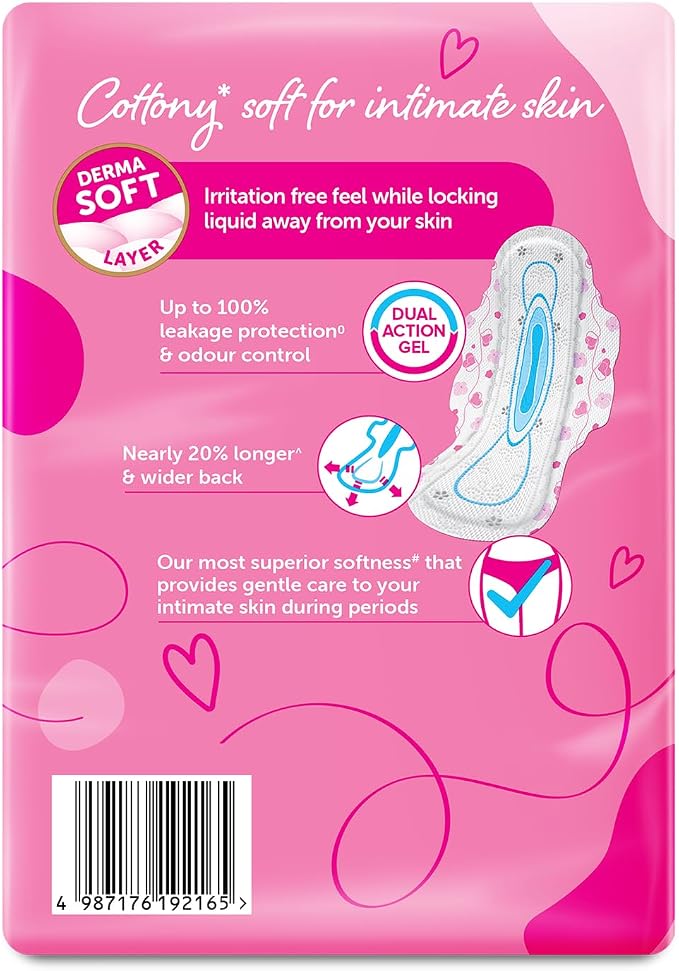 Whisper Ultra Soft Sanitary Pads - 50 Pieces (XL)