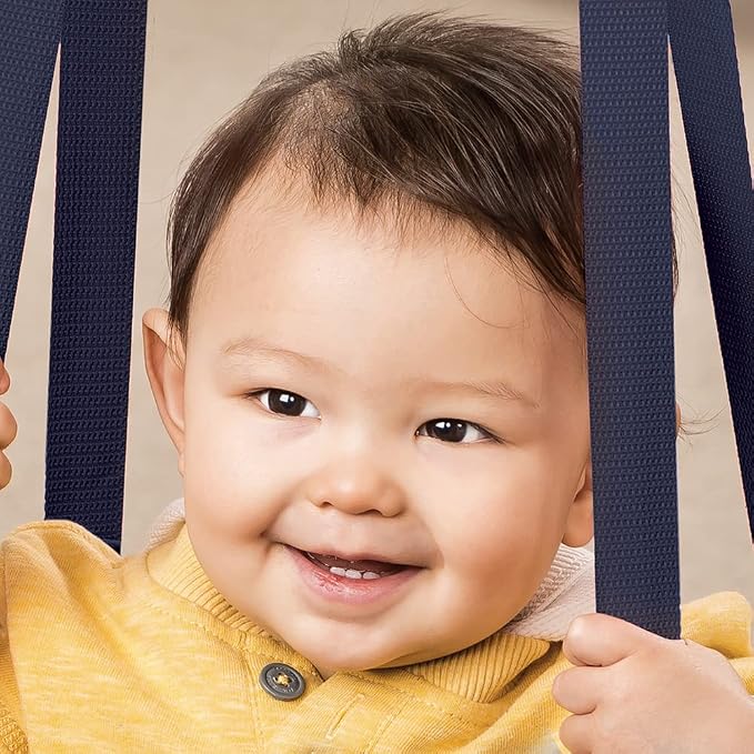 Evenflo Exersaucer Johnny Jumper Featuring Easy-to-Use Clamp Attachment for Quick and Tool-Free Set Up and Adjustable Straps to Customize The Height for Your Child, Owl