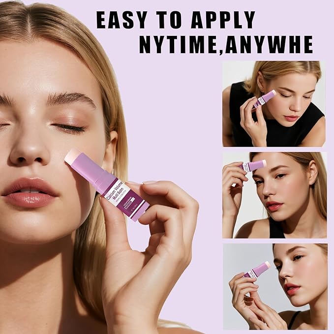 Calcium Multi Balm, Calcium Volume Multi Balm, Wrinkle Core Stick, Collagen Moisturing Stick, Anti-aging, Hydrating, Firming Skin, Suitable for Eyes, Neck, Face, 8g