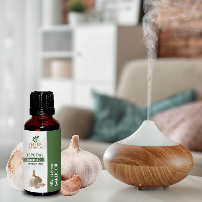 Garlic Oil - (Allium Sativum)- Essential Oil 100% Pure Natural Undiluted Uncut Therapeutic Grade Oil 1.69 Fl.OZ