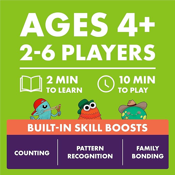 Exploding Kittens Monster Match – Matching Dice Game for Kids Ages 4+– 2-6 Players – Fun Family Game Night-Creative Kids Game