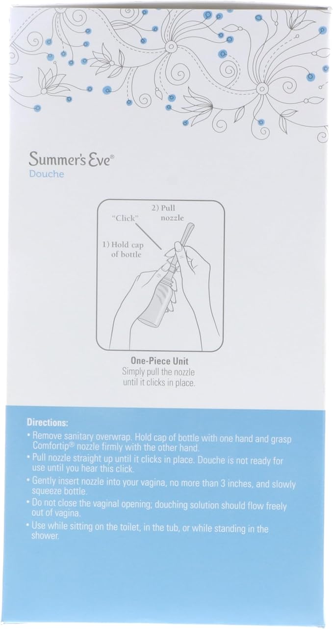 Summer's Eve Extra Cleansing Vinegar and Water Vaginal Douche, pH Balanced, Gynecologist Tested, Fresh Clean Scent, 4.5 Ounce Each, 4 Count (Pack of 4)