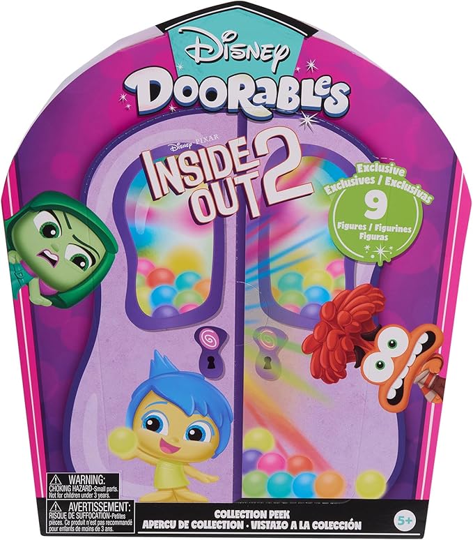 Disney Doorables Inside Out 2 Collection Peek Figures, Easter Basket Fillers, Gifts, Presents, Kids Toys for Ages 5 Up by Just Play