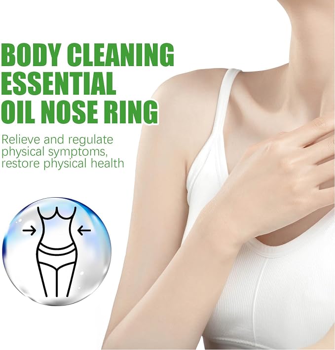Essential Oil Nose Rings, 5pcs Tightening Essential Oil Ring,Superslimtm Slimming Detoxifying Essential Oil Nose Ring,Slim Nose Ring