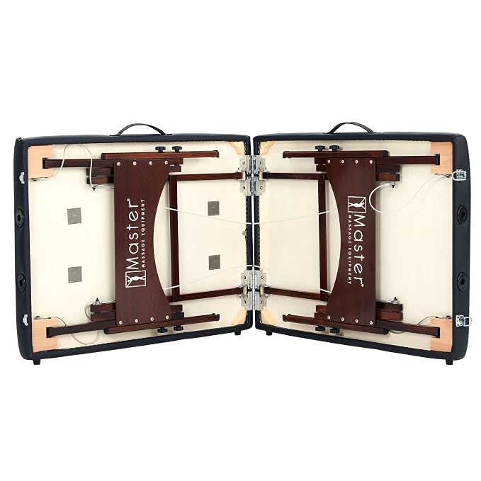 Master Massage 28" Argo Portable Massage Table with Extra Music Master Crescent Round High Fidelity Sound Face Cradle Cushionin
