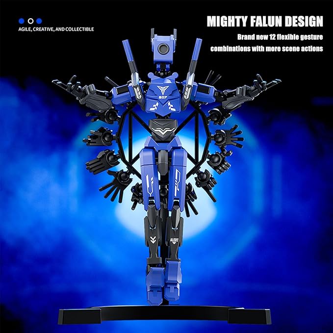 T13 Action Figures, Assembly Completed Action Figure, 5.2 Inch Robo 13 3D Printed Action Figure - The Ultimate Hero for Action-Packed Playtime (Red)