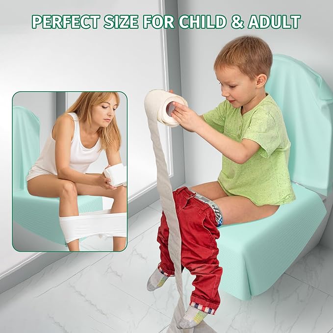 Toilet Seat Covers Disposable 30 Pack,Full Coverage Waterproof Toilet Seat Cover for Adults and Kids Potty Training,Travel Accessories for Public Restrooms