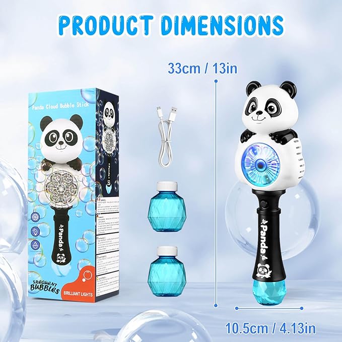 Bubble Wands for Kids Ages 4-8 Years Old: Light Up Bubble Machine Bubble Wand for Parties Outside Toys for Toddlers 3-5 Automatic Bubble Machine Rechargeable Gifts for 3 + Year Old Girl Boy