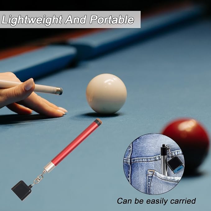 LAKE OF FIRE Pool Cue Chalk Holder – 2-in-1 Billiard Accessory with Pool Chalk Holder & Cue Tip Tool