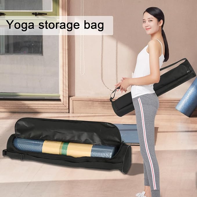 EVEME Yoga Mat Bag for Women & Men,Travel Yoga Gym Bag for 1/4" 1/3" Thick Exercise Yoga Mat,Fitness mat bag,sprot mat pouch
