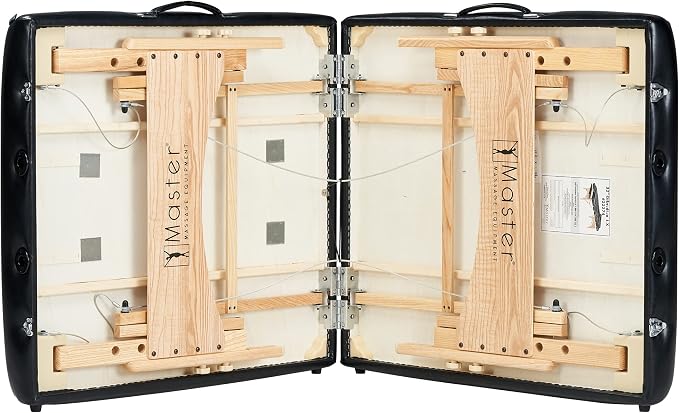 Master Massage 32" Extra Large Gibraltar LX Portable Massage Table Beauty Salon Bed with Ambient Lighting System