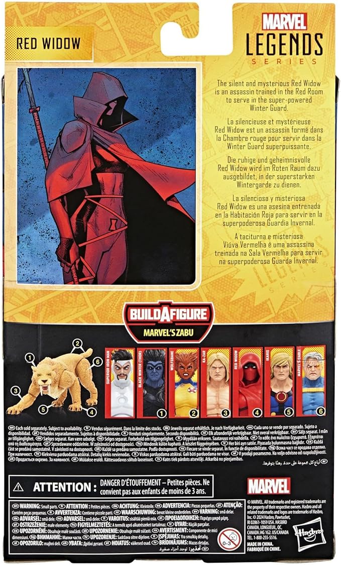 Marvel Legends Series Red Widow, Comics Collectible 6-Inch Action Figure with Build-A-Figure Part