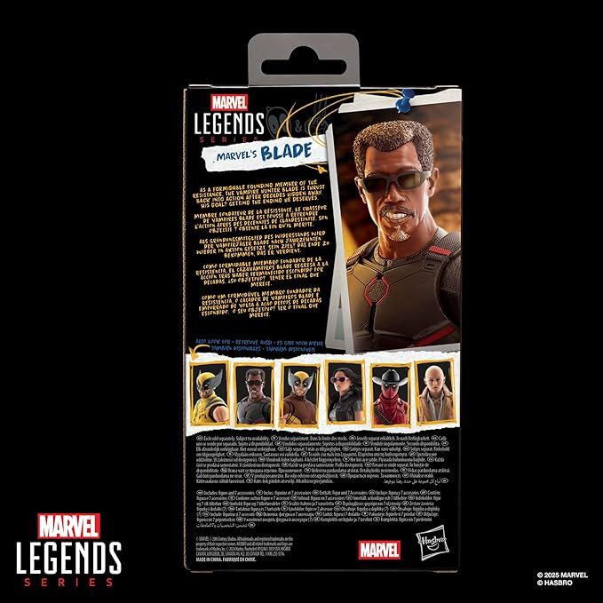 Marvel Legends Series Marvel's Blade, Marvel Studios' Deadpool & Wolverine Movie Collectible 6-Inch Action Figure Gift