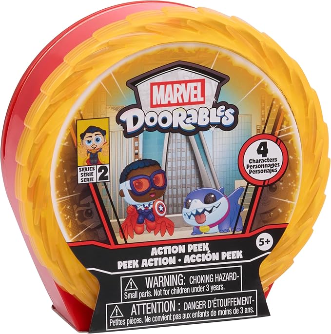 Disney Doorables Marvel Action Peek Series 2 - Mystery Collectible Surprise Figures with Cute Details, Mini Size, Big Power, for Fans, Collectors and Kids 5+, Kids Toys for Ages 5 Up by Just Play