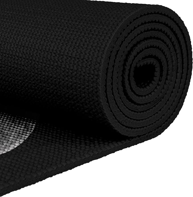 Retrospec Pismo Yoga Mat w/Nylon Strap for Men & Women - Non Slip Exercise Mat for Yoga, Pilates, Stretching, Floor & Fitness Workouts, .5mm Thick, Easy to Clean