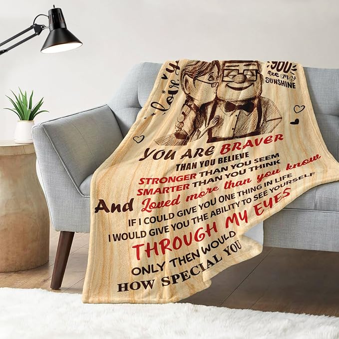 Anniversary Romantic Gifts for Women, To My Wife Blanket from Husband | Birthday Gifts for Wife - I Love You Gift for Her - Christmas Valentines Mothers Day Gift Ideas - Wife Blanket 60"x80"