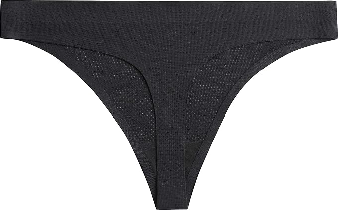 voenxe Seamless Women Underwear Thongs,No Show Ladies Thong,No Line Workout Breathable Comfortable Panties,Soft Undies,5-Pack