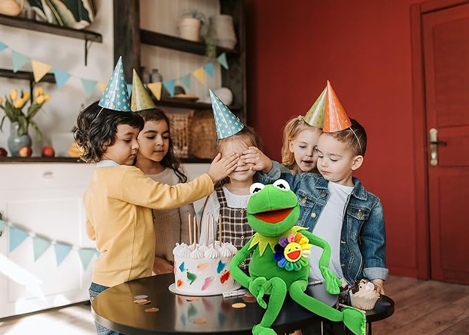Kermit Frogs Hand Puppet, Frog Plush,The Muppets Show, Soft Frog Puppet Doll Suitable for Role Play -Green, 24 Inches