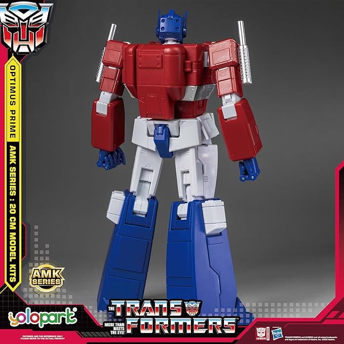 YOLOPARK Optimus Prime Transformer Toys,AMK Series 7.87 Inch Highly Articulated Transformers G1 Action Figures with Weaponry for Adults Boys Girls,No Converting