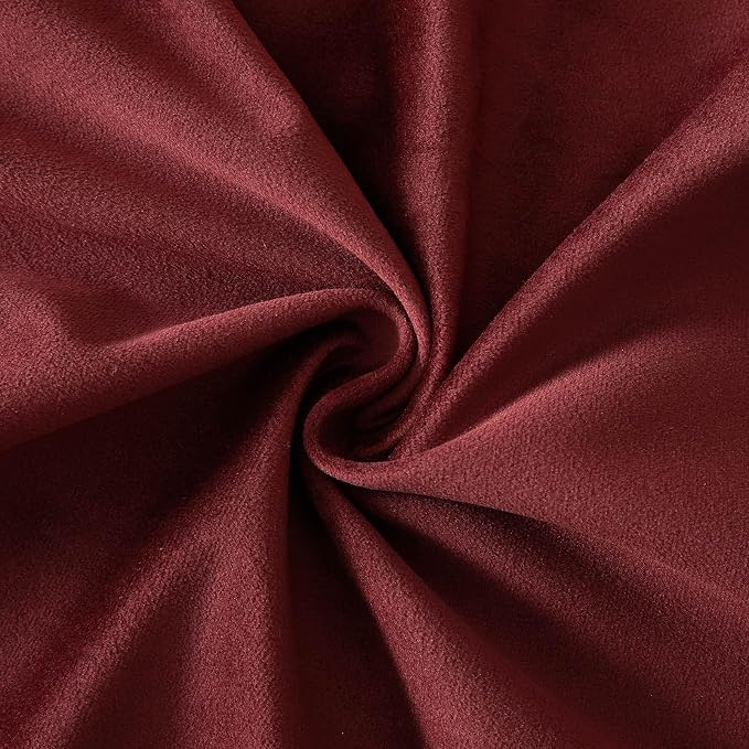 12x20 Lumbar Throw Pillow Covers Set of 2 for Couch Bed Sofa,Dark Red | Decorative Soft Velvet Cushion Covers with Invisible Zipper for Living Room Bedroom Home Decor Christmas