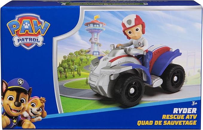 Paw Patrol, Ryder’s ATV Toy Vehicle with Collectible Action Figure, Sustainably Minded Kids Toys for Boys & Girls Ages 3 and Up
