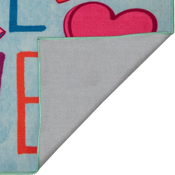 Gertmenian JoJo Siwa Indoor Area Rug - 4x6 Large, Non-Slip, Ideal for Children in Bedroom, Game Room, Classroom, Nursery or Play Area - Dream Believe Achieve, 31199