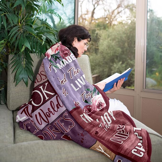Retirement Gift for Woman, Best Retired Gifts for Women/Men 2026, Retire Gift Ideas, Funny Presents for Retirement Coworker/Teacher/Nurse/Mom, Soft Blanket 60x50in